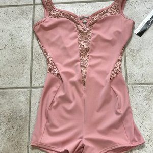 Body Wrappers Boy Cut Romantic Lace Leotard